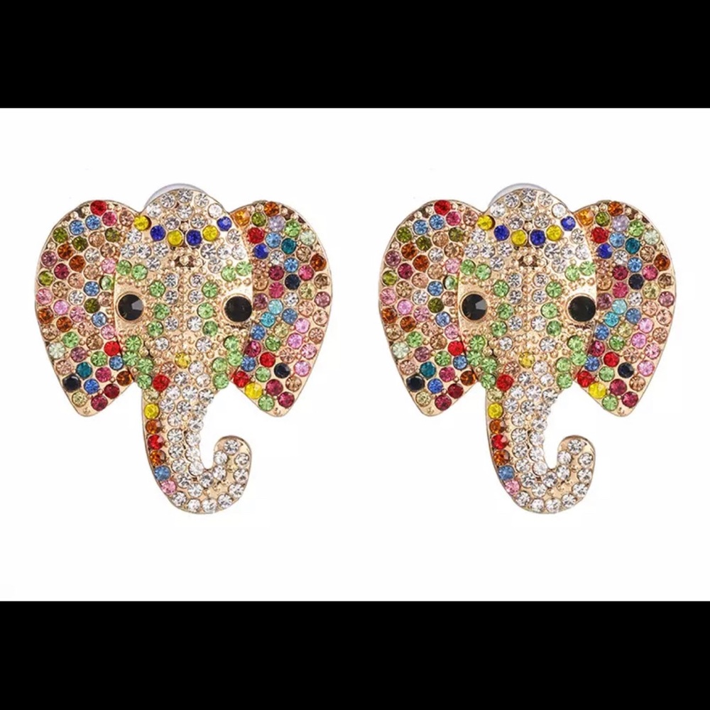 Crystal encrusted earring